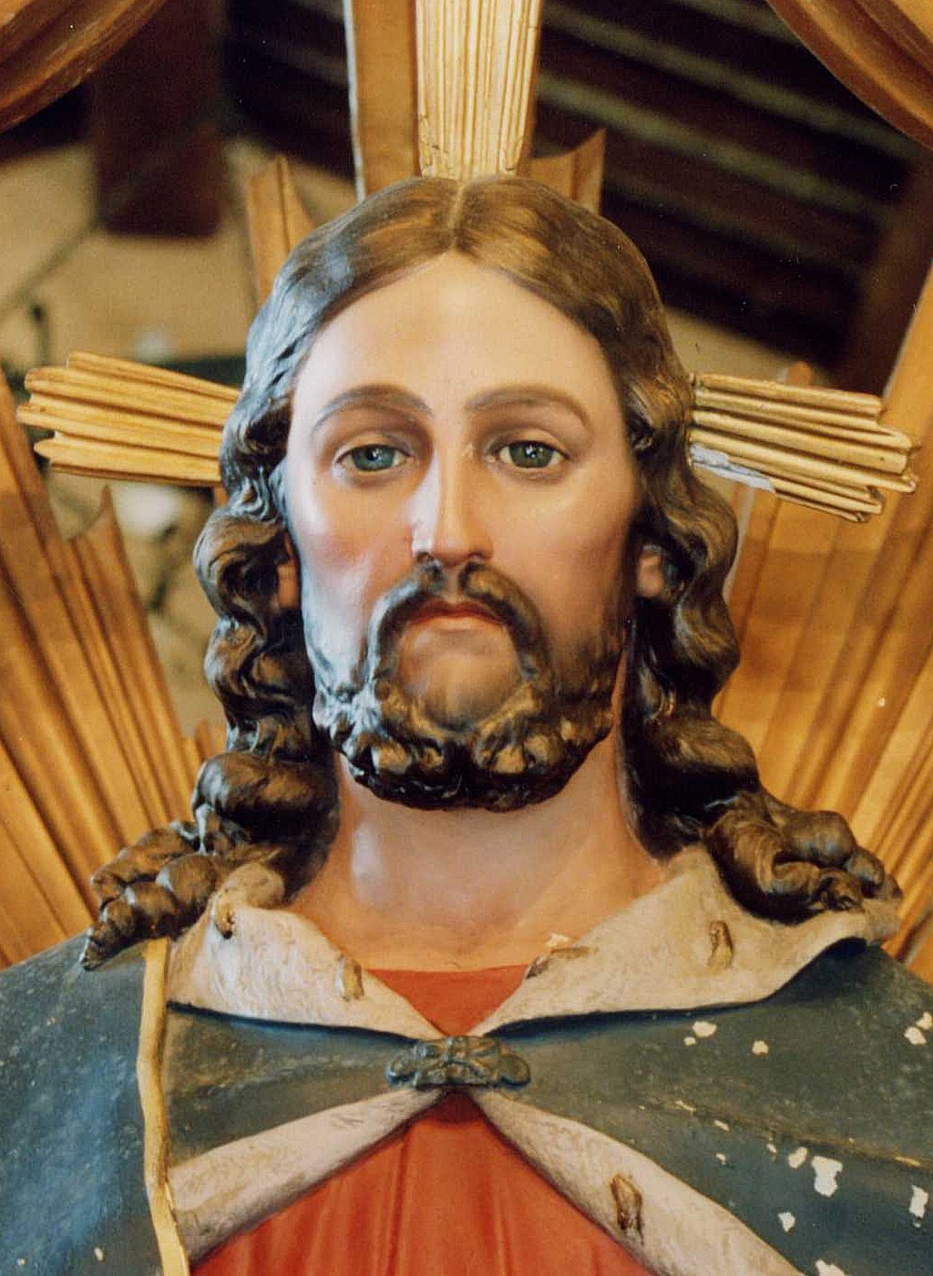 Particolare B Statua Cristo Re Prima Del Restauro 2001